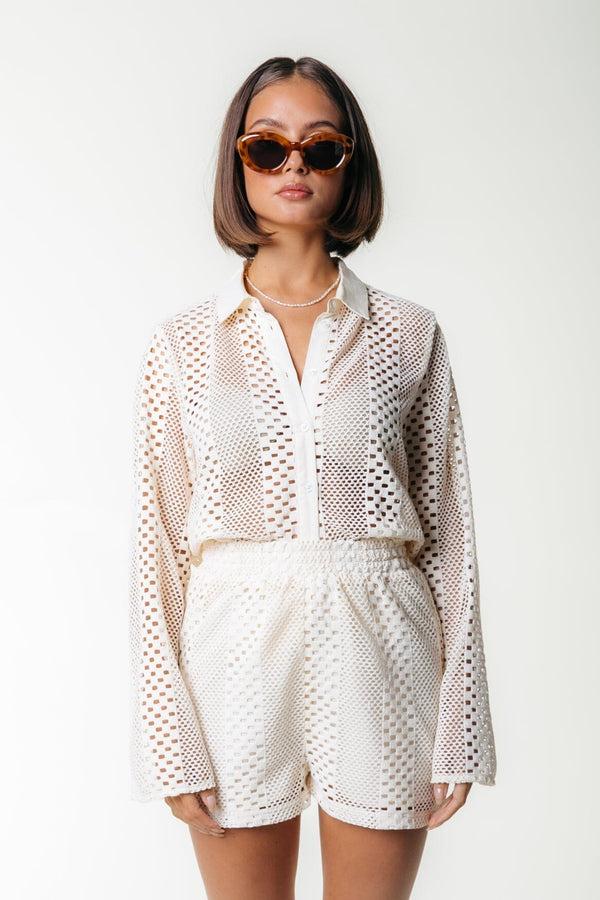 colourful rebel Nolita Crochet Short