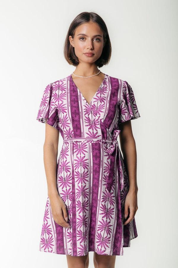colourful rebel Nova Palm Wrap Dress