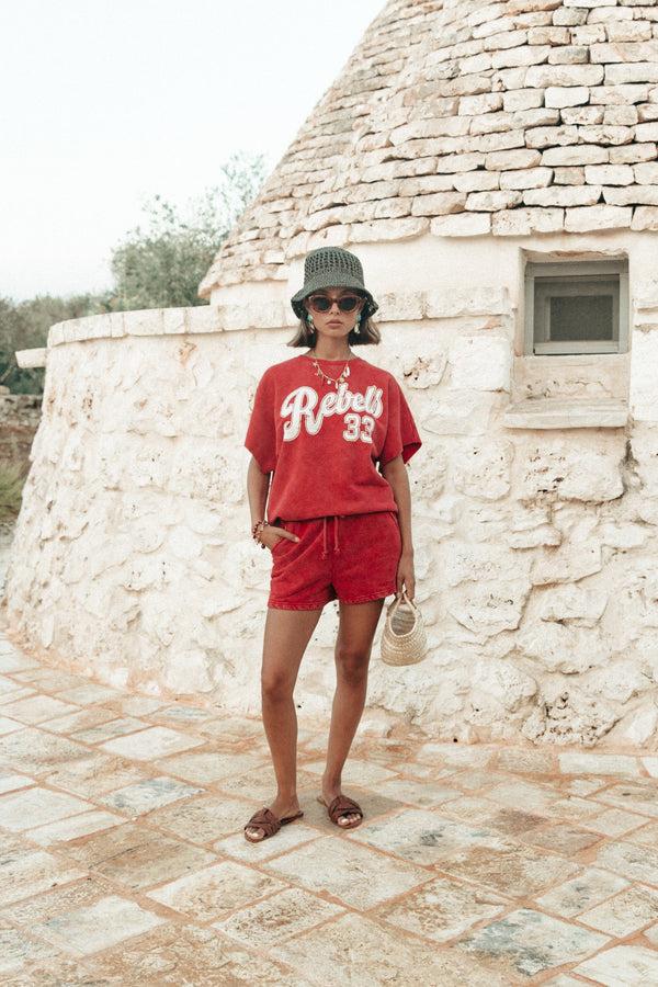 colourful rebel Rebels 33 Acid Wash Sweat