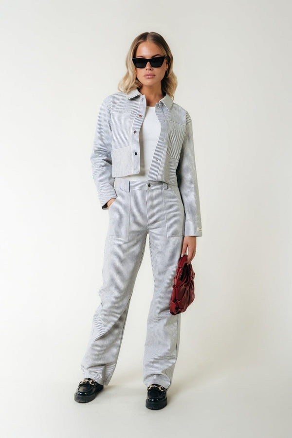 Colourful Rebel Ruby Striped Blouse