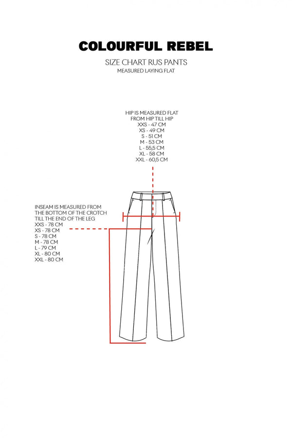 Colourful Rebel Rus Straight Pants