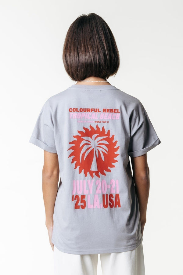 colourful rebel Tropical Beach Tour T-Shirt