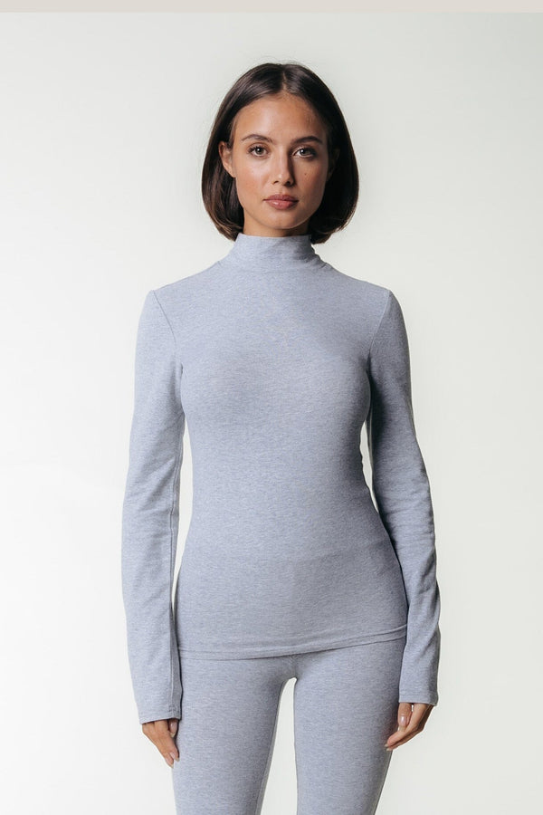 colourful rebel Uni Fitted Turtleneck Top