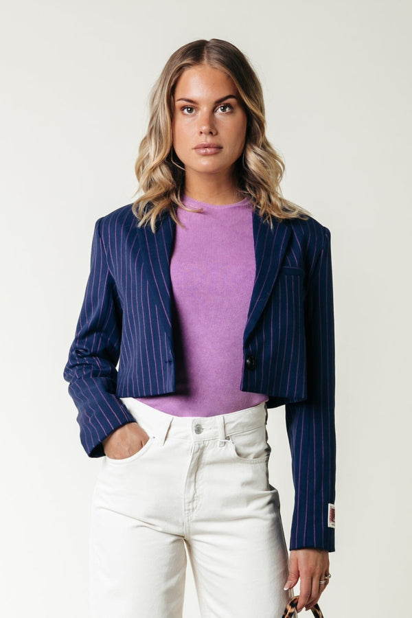 colourful rebel Winoah Pinstripe Blazer