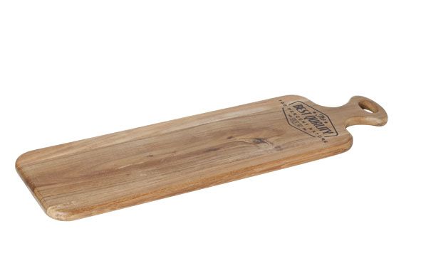 cosy & trendy ACACIA HOUTEN SNIJPLANK MET PRINT 53X16X1.5CM