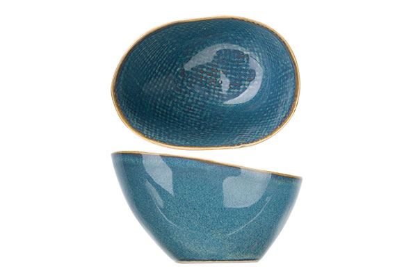 cosy & trendy AICHA BLUE KOMMETJE 10X7XH4.5-5 7CM OVAAL