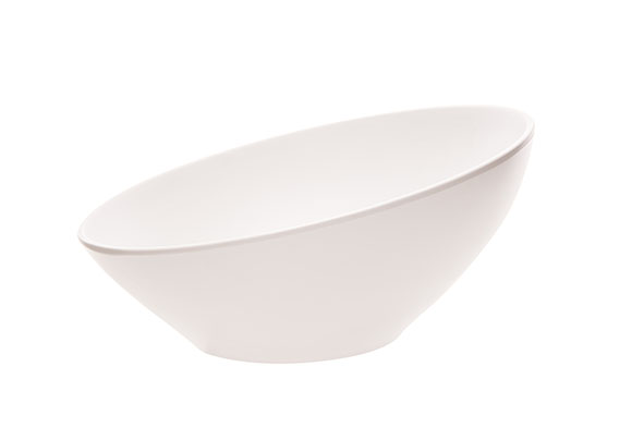 cosy & trendy ANTHONY UNBREAKABLE SLAKOM L WIT MAT 25X25XH12-6.5CM MELAMINE