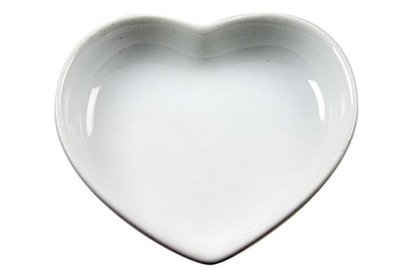 cosy & trendy APERITIEFSCHAALTJE SET6 5CM HARTVORMIG 5CM WIT