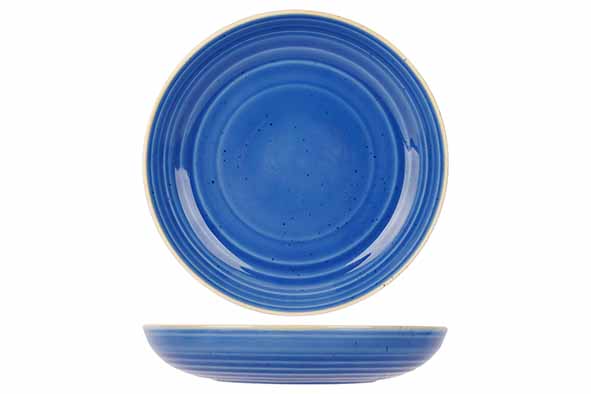 cosy & trendy ARTISAN BLAUW DIEP BORD D25CM COUPE 940ML