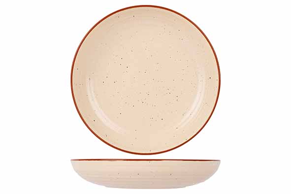 cosy & trendy ARTISAN CREAM DIEP BORD D25CM COUPE 940ML