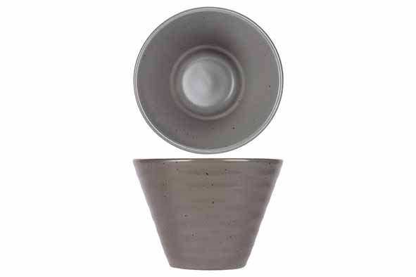 cosy & trendy ARTISAN GRIJS KOMMETJE 11CM ROND CONISCH 27CL