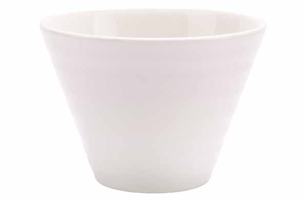 Cosy & Trendy ARTISAN WIT KOMMETJE 11CM ROND CONISCH 27CL