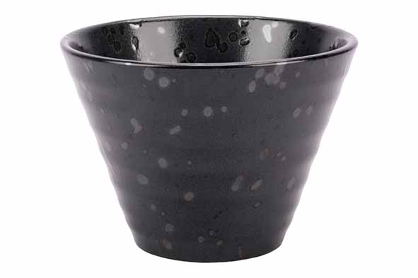 cosy & trendy ARTISAN ZWART KOMMETJE 11CM ROND CONISCH 27CL