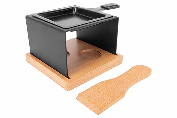 cosy & trendy ASPEN RACLETTE VIERKANT 1 PERSOON + SPATEL