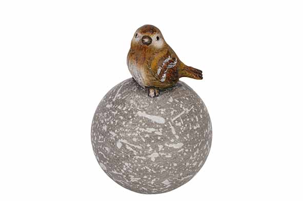Cosy & Trendy BAL BIRD MULTI-KLEUR 8 2X8 2XH11 6CM AND ERE POLYRESIN