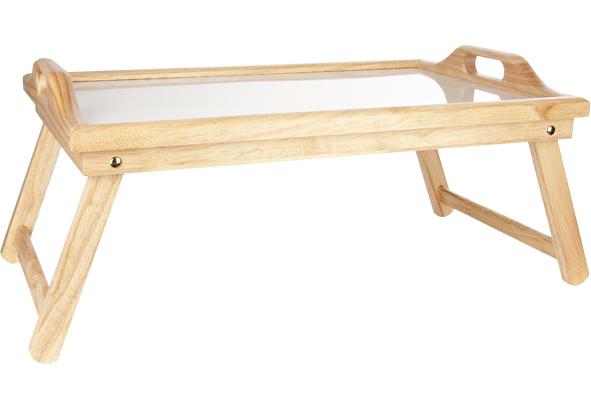 cosy & trendy BEDPLATEAU 61X33X23 5CM RUBBERHOUT INKLA PBAAR