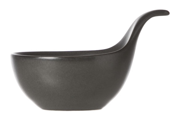 Cosy & Trendy BLACK APEROSCHAALTJE D6-8XH5CM SET 6 MET GREEP