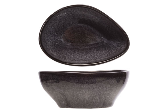 cosy & trendy BLACK GRANITE SCHAALTJE 14X10 5XH6CM DRIEHOEKIG