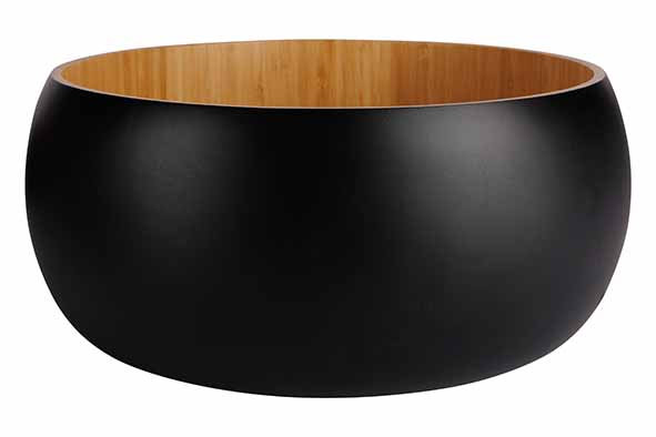cosy & trendy BLACK&WOOD SALADEKOM D30 5XH12CM BAMBOE