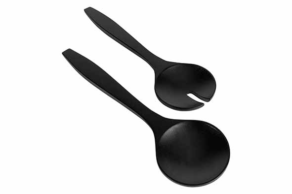 cosy & trendy BLACK&WOOD SLABESTEK 2PCS 31 5X9CM ACACIA