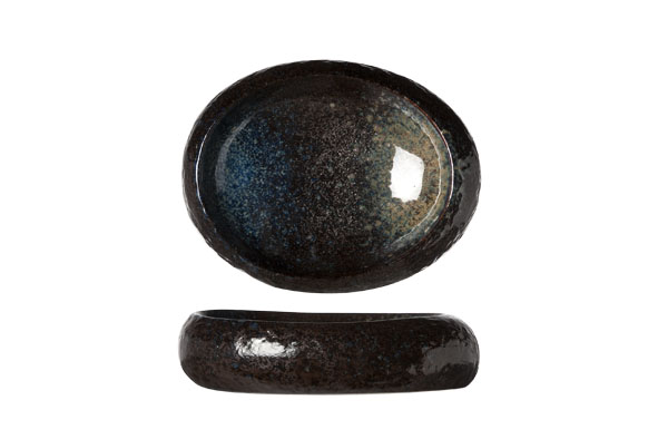 cosy & trendy BLACK YORU SCHAAL OVAAL 19X15XH5CM 21CL