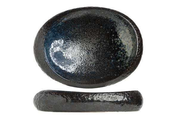 cosy & trendy BLACK YORU SCHAAL OVAAL 32X24XH6CM 69CL