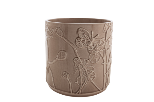 cosy & trendy BLOEMPOT GRAVURA ROZE 26X26XH26CM ROND A ARDEWERK