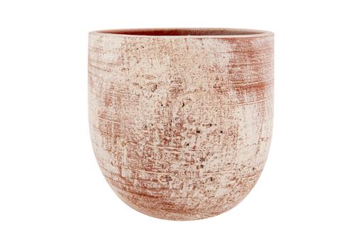 cosy & trendy BLOEMPOT OBSOLETO TERRACOTTA 19X19XH17CM ROND AARDEWERK
