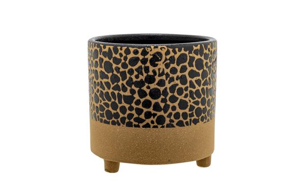 cosy & trendy BLOEMPOT SERRA SKIN CAMEL 13X13XH14CM RO ND AARDEWERK