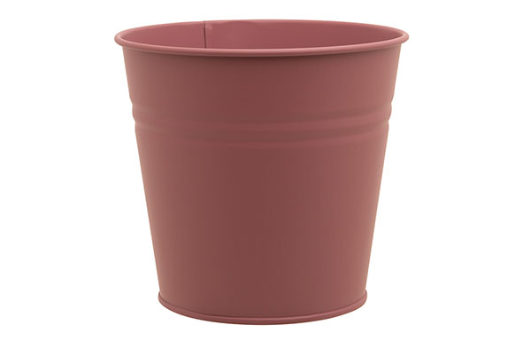 Cosy & Trendy BLOEMPOT URBAN ROZE 14X10XH12CM ROND CON ISCH METAAL
