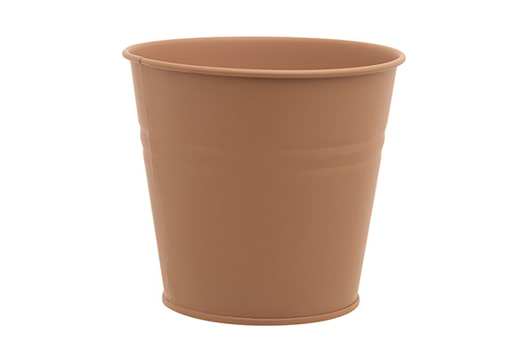 cosy & trendy BLOEMPOT URBAN ZAND 18X14XH16CM ROND CON ISCH METAAL