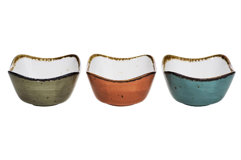 cosy & trendy BRISBANE APEROPOTJE 3 ASS 8 5X8 5XH5CM BLUE-GREY-ORANGE