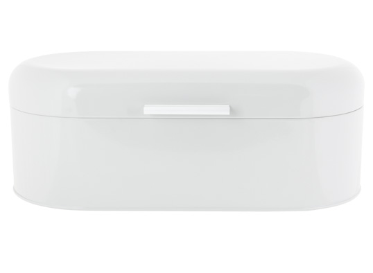 cosy & trendy BROODTROMMEL WIT 43.5X21XH16CM METAL COATING