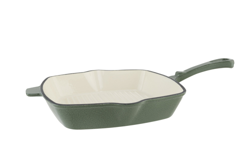 cosy & trendy CASTARD GRILLPAN GLANSGROEN 21X21X4.8CM GIETIJZER