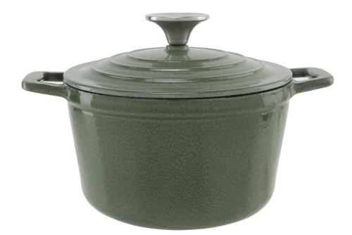 cosy & trendy CASTARD KOOKPOT GLANSGROEN 1 85L D18XH10CM GIETIJZER