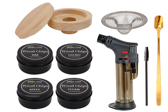cosy & trendy COCKTAIL & WHISKEY SMOKER KIT MET AANSTEKER EN GEURHOUT
