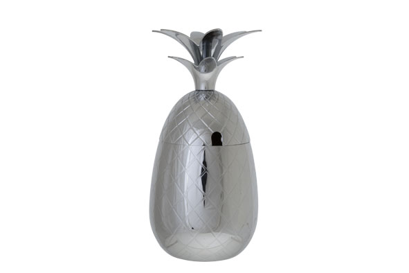 cosy & trendy ANANAS BEKER 400ML ZILVER GELIJND