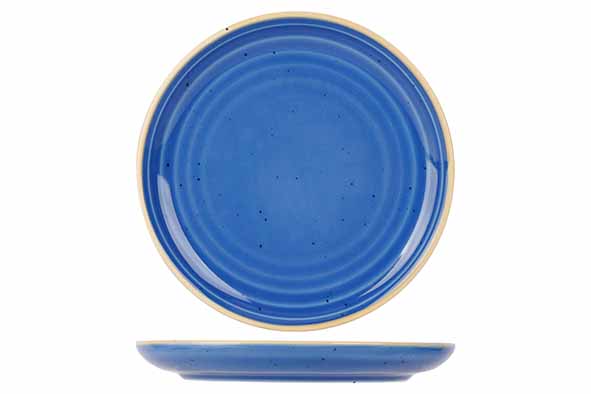 Cosy & Trendy ARTISAN BLAUW PLAT BORD D17CM COUPE