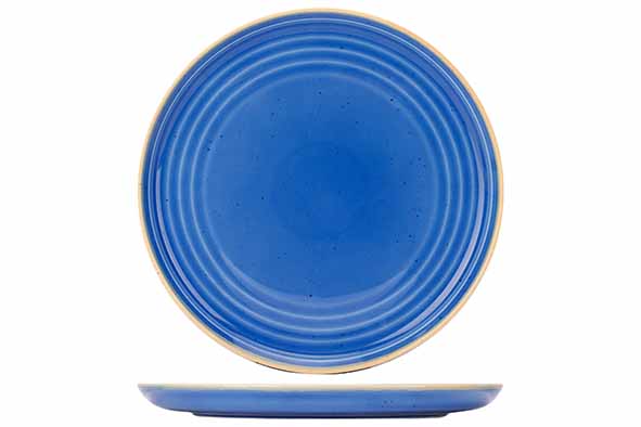 Cosy & Trendy ARTISAN BLAUW PLAT BORD D27CM COUPE