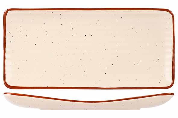 cosy & trendy ARTISAN CREAM RECHTHOEKIG BORD 30X15CM