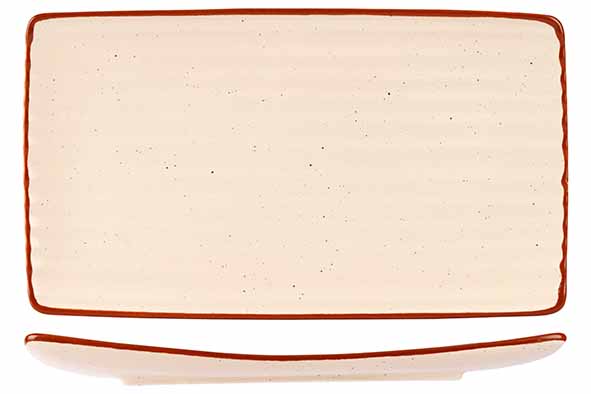 cosy & trendy ARTISAN CREAM RECHTHOEKIG BORD 36X20CM