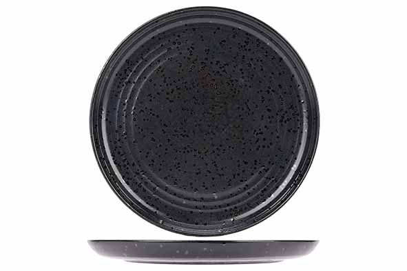 cosy & trendy ARTISAN ZWART PLAT BORD D27CM COUPE