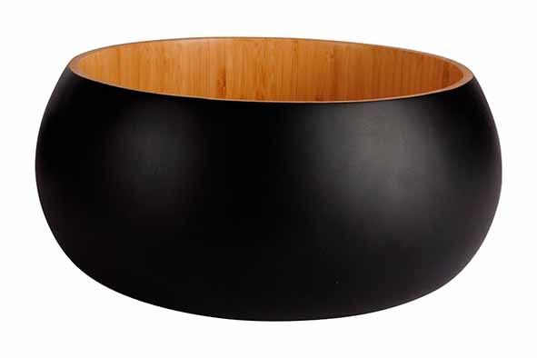 cosy & trendy BLACK&WOOD SALADEKOM D25XH10CM BAMBOE