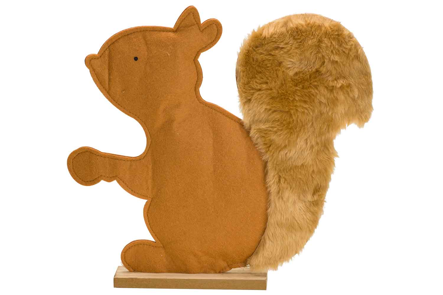 Cosy & Trendy EEKHOORN CAMEL 34X5XH36CM VILT