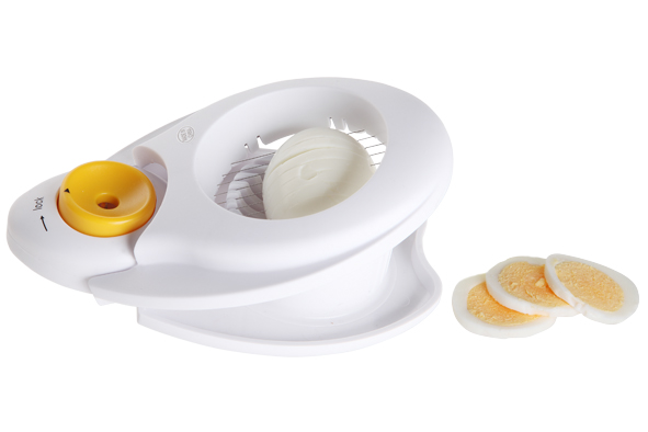 cosy & trendy EIERSNIJDER PLAST. WIT M/PRIKKER