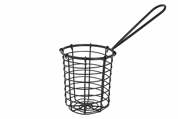 Cosy & Trendy FRIETMANDJE ZWART D9 5XH10CM