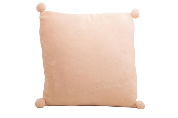 Cosy & Trendy KUSSEN POMPON LICHTROZE 45X45XH10CM