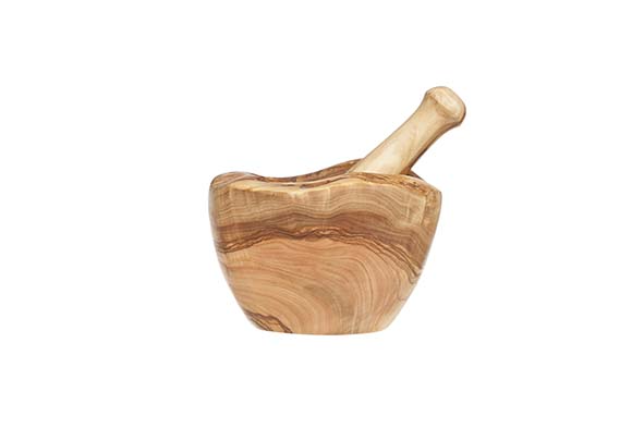 Cosy & Trendy MORTIER 14CM + VIJZEL OLIJFHOUT