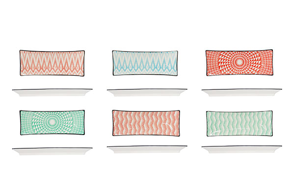 cosy & trendy NAYANA SCHAALTJE 23.5X9.5CM 6 ASS