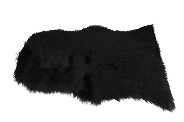 cosy & trendy PELS FAUX FUR ZWART 65X102CM POLYESTER